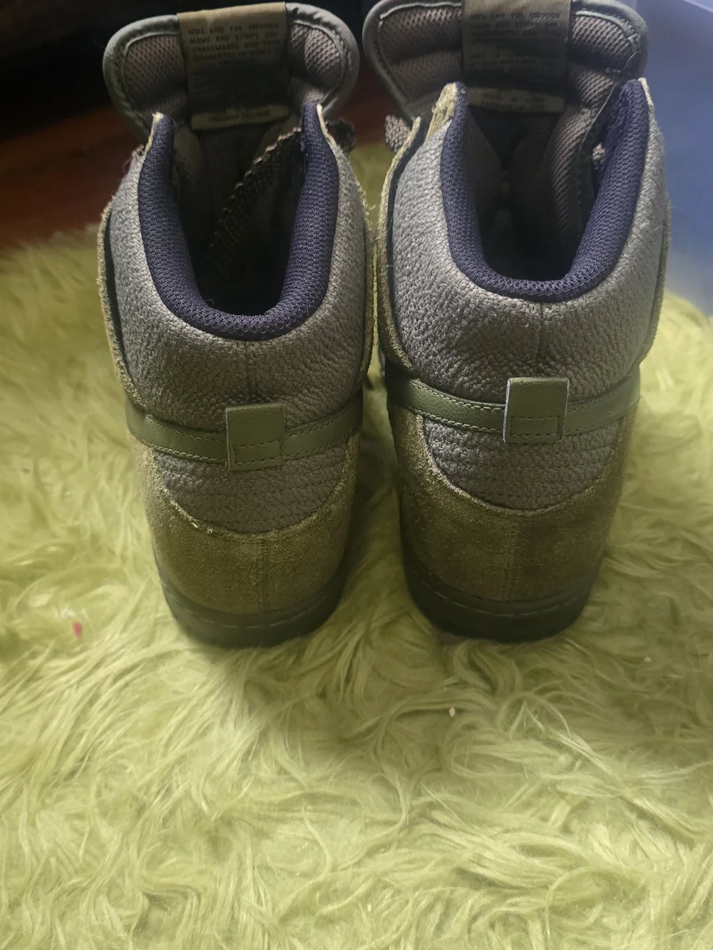 Nike Olive Green Dunk Sky Hi Hidden Wedge 2014 - Picture 3 of 6